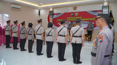 Sejumlah Pejabat Utama Polres Pasuruan di Mutasi