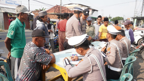 Antisipasi Peredaran Motor Hasil Curian, Polres Bangkalan Intensifkan Razia di Lima Lokasi Berbeda