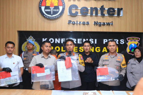 Polres Ngawi Ungkap Kasus Upaya Perampasan Kaos Oknum Perguruan Silat