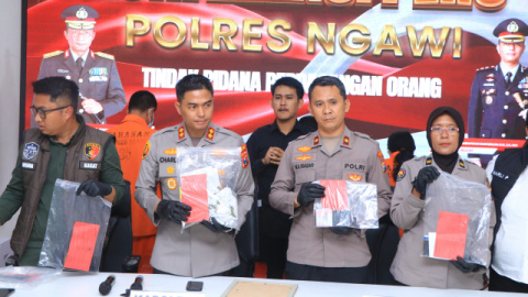Polres Ngawi Ringkus 4 Komplotan Kasus TPPO Dalih Adopsi