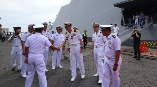 Pererat Hubungan Bilateral, Lantamal III Sambut Kedatangan JS Yahagi (FFM-5)