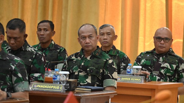 Pangkoopsud I Hadiri Taklimat Awal Audit Itjen TNI