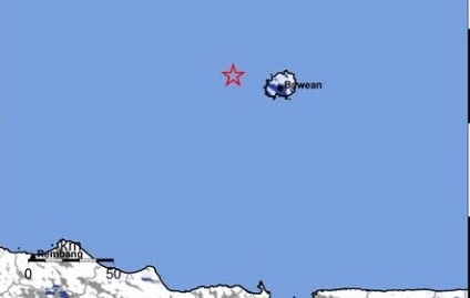 Gempa Bumi Tektonik M3,9 Guncang Bawean Jatim