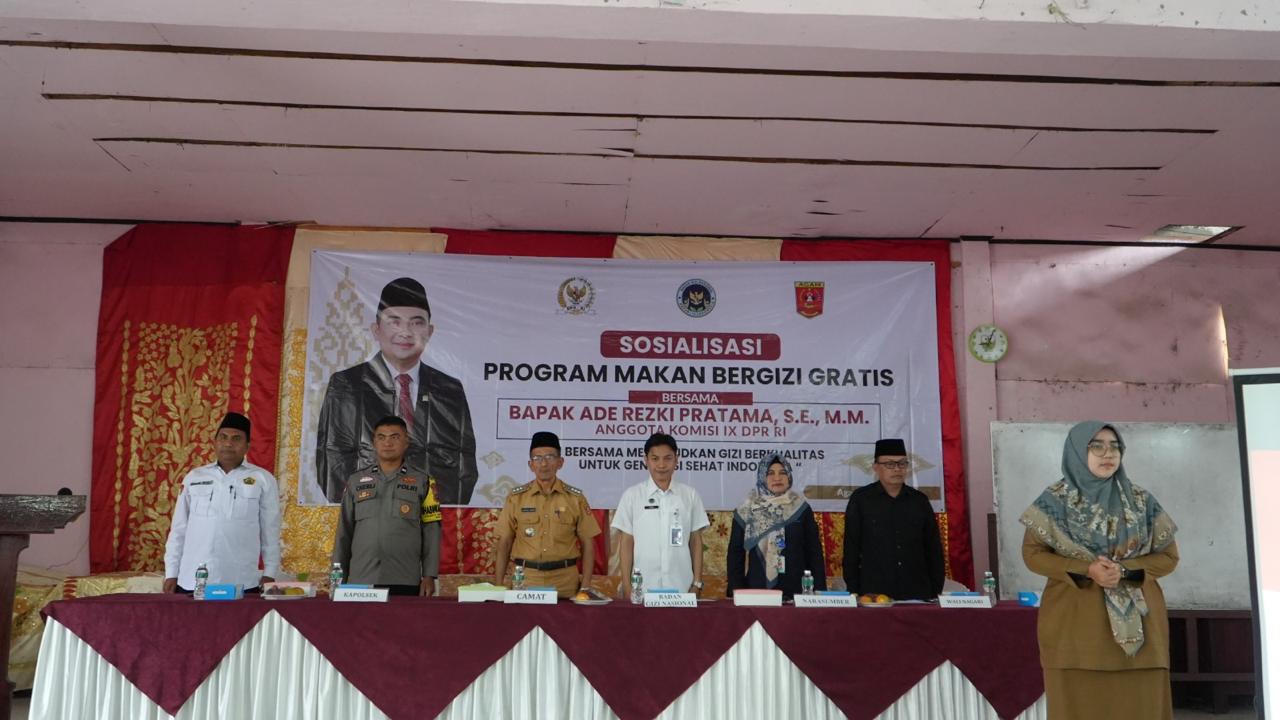 Sosialisasi Program Makan Bergizi Gratis di Kabupaten Agam