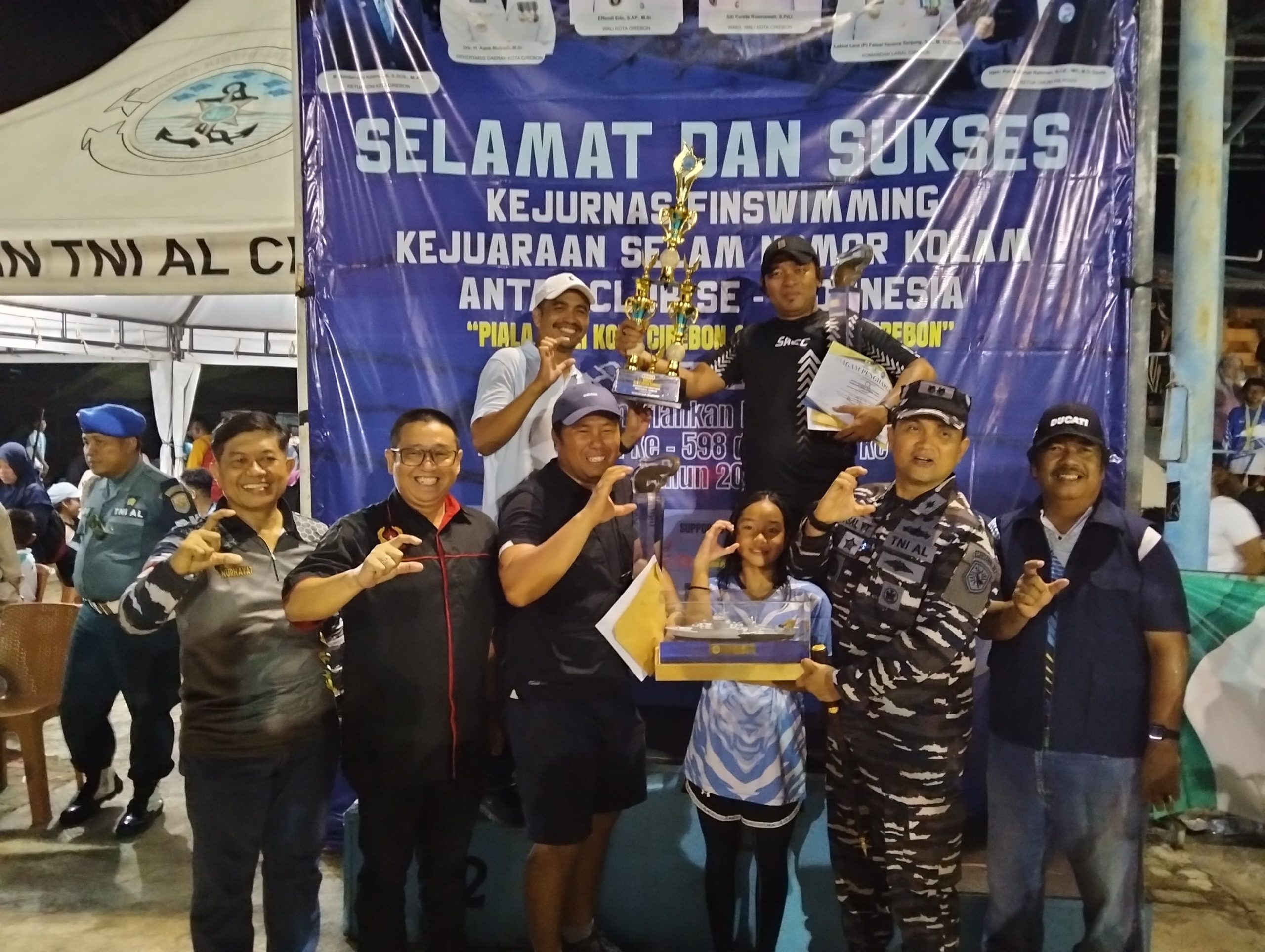 Kejurnas Finswimming 2025 Kota Cirebon Sukses, Siliwangi Aquatic Club Cimahi Keluar Sebagai Juara Umum