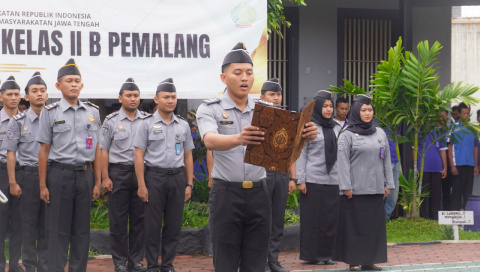 Rutan Pemalang Gelar Upacara Peringatan Hari Lahir Pancasila