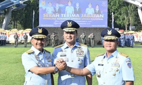 Sertijab Pangkoopsudnas, Marsda TNI Minggit Tribowo Resmi Jabat Pangkoopsudnas Gantikan Marsdya TNI Ir. Tedi Rizalihadi S