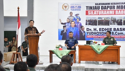EBY Kunjungi Kodim 0802/Ponorogo, Tinjau Program Makan Bergizi Gratis