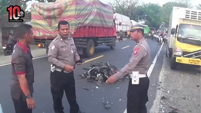Anggota Polisi Tewas Terseret Truk Kecepatan Tinggi di Jalur Ngawi-Solo