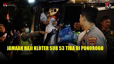 Video Jamaah Haji Kloter SUB 53 Tiba di Ponorogo