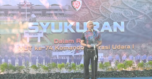 Syukuran HUT ke-74 Koopsud, Ini Kata Panglima Koopsud I : kita Harus Pandai Bersyukur, Allah SWT Akan Menambah Nikmatnya