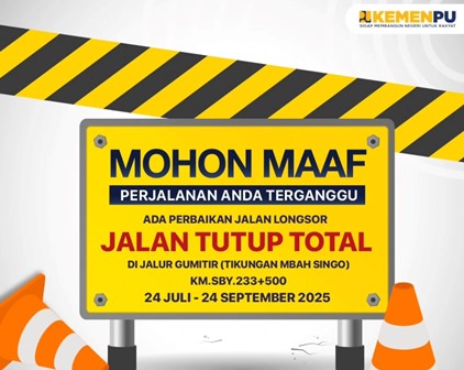 Terhitung Mulai 24 Juli Jalur Gumitir Akan Ditutup Total Selama Dua Bulan, Berikut  Rute Alternatif