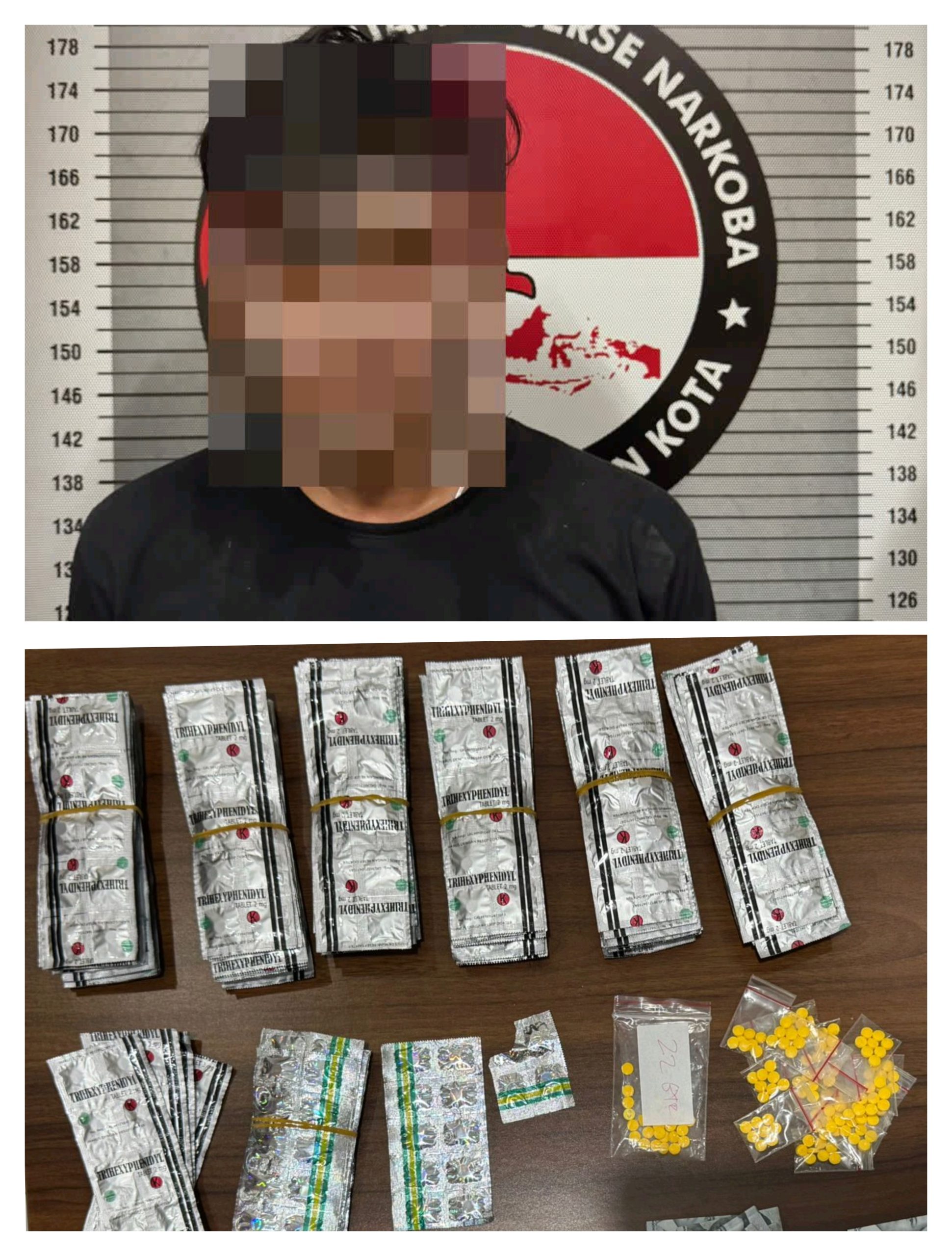Kedapatan Miliki Ratusan Butir Obat Keras Terlarang, Seorang Pemuda Ditangkap Satresnarkoba Polres Cirebon Kota