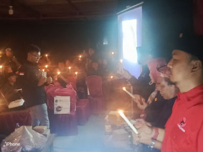 PDI Perjuangan Sidoarjo Peringati Ke 29 Tahun Kudatuli, Nyalakan Ribuan Lilin di Enam Lokasi