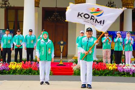 Optimistis Posisi Pemuncak FORNAS VIII, Gubernur Khofifah: Rebut Medali Maksimal dan Harumkan Nama Jawa Timur