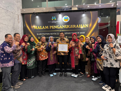 Sidoarjo Raih Penghargaan Kabupaten Layak Anak (KLA) Peringkat Utama Tahun 2025