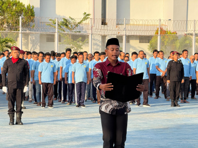 Lapas Narkotika Kelas II Narkotika, Menggelar Upacara HUT Ke-80 Kemerdekaan RI