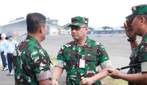 Jelang Upacara Kehormatan Militer, Pangkoopsud I Tinjau Gladi Demo Udara