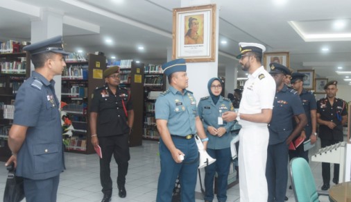 Tinjau Sarana Pendidikan, Pasis Defence Command and Staff College Sri Langka Kunjungi Seskoal