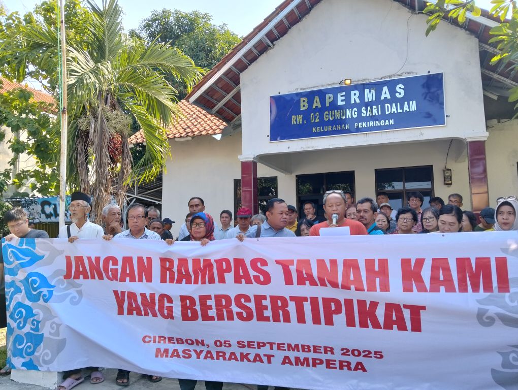 Warga Ampera Cirebon Tolak Klaim Pemprov Jabar atas Tanah Bersertifikat