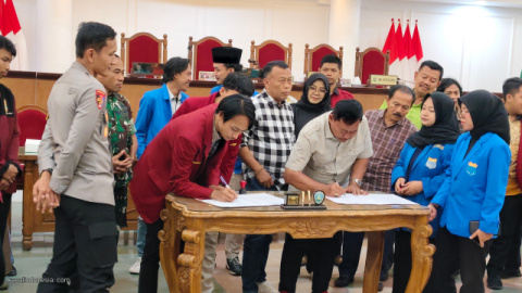 DPRD Ponorogo Terima Audensi PMII dan IMM