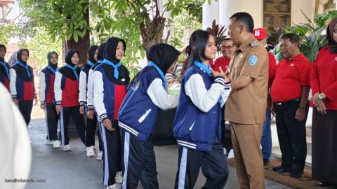 Bupati Ponorogo Sugiri Sancoko Berangkatkan Kontingen Jumbara Tingkat Provinsi Jatim