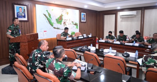 Kaskodau I Pimpin Rapat Batas Wilayah Kinerja Lanud Jajaran Kodau I