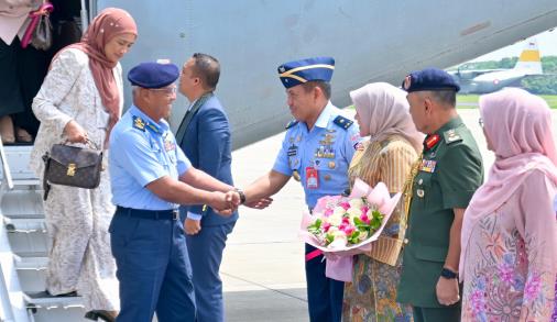 Kaskodau I Sambut Kedatangan Chief Of Royal Malaysian Air Force di Lanud Halim PK