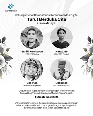 Menkomdigi Meutya Hafid: Kami Berduka atas Gugurnya Pejuang Telekomunikasi dalam Insiden Helikopter di Papua