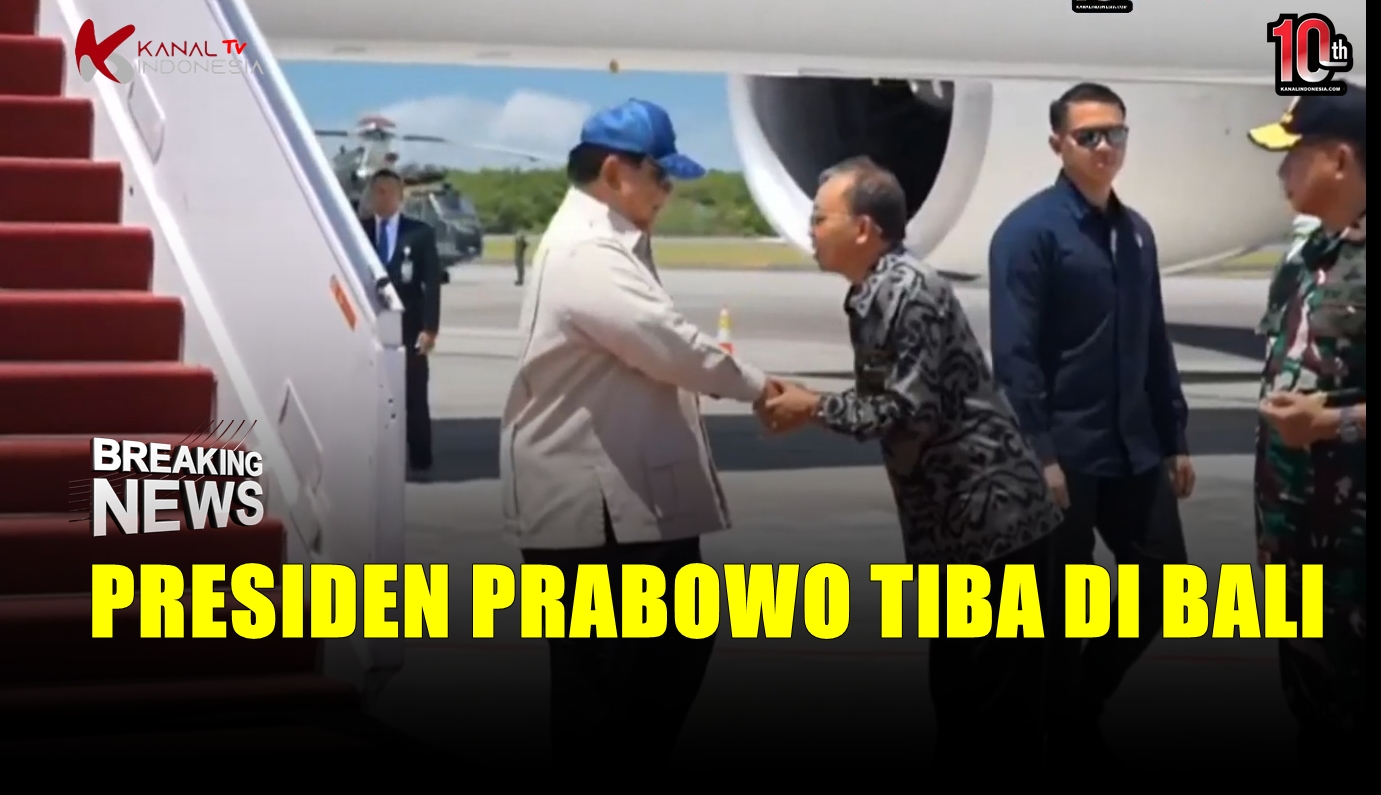 Video Presiden Prabowo Tiba di Bali