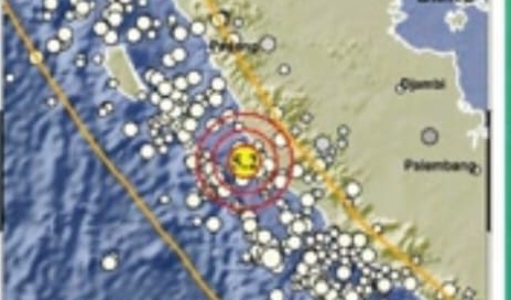 Gempa Berkekuatan 5,2 Magnitudo Guncang Mukomuko, Bengkulu