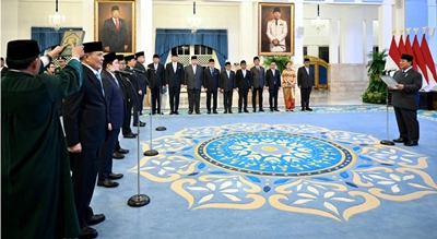 Reshuffle Kabinet, Presiden Prabowo Lantik 2 Menteri dan 3 Wamen