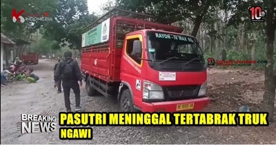 Video Pasutri Tewas Tertabrak Truk LPG