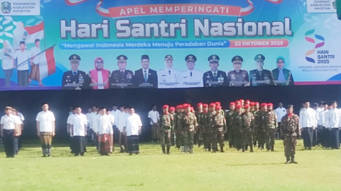 Banser Absen di Hari Santri, Suratno Bantah Karena Beda Politik Saat Pilkada Magetan