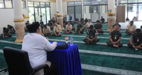 Tingkatkan Iman Dan Takwa, Personel Kodau I Laksanakan Rabu Ibadah