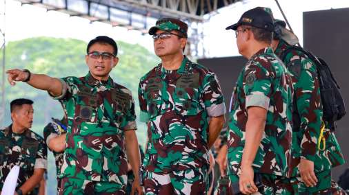 Kasau Tinjau Geladi Kotor Persiapan Puncak HUT TNI ke-80 di Monas