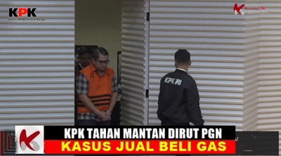 Video KPK Tahan Eks Dirut PGN Terkait Jual Beli Gas