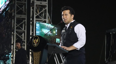 Gaung Puncak Peringatan Bulan PRB 2025 Menggema di Trowulan, Bendera Pataka Diboyong ke Ujung Barat Pulau Jawa