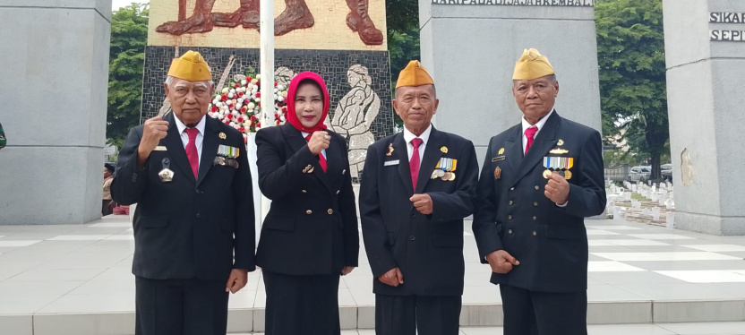 Wabup Sidoarjo Pimpin Upacara Hari Pahlawan, Apresiasi Mbah Ahmad Saksi Penyobekan Bendera di Hotel Yamato