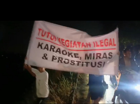 Diduga Jadi Tempat Prostitusi, Warga Protes Warung Liar di Waduk Longstorage Kalimati Sidoarjo