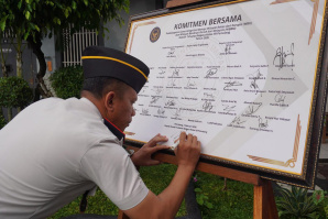 Rutan Pemalang Laksanakan Penandatanganan Komitmen Bersama Pembangunan WBK dan WBBM