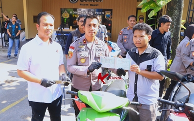Motor Dicuri Kembali, Bayu Warga Ngawi Tak Kuasa Tahan Haru